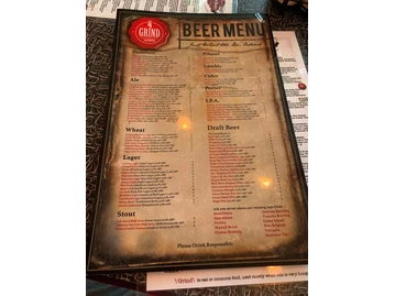 Grind Gastropub & Kona Tiki Bar menu photo