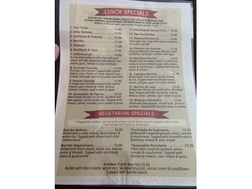 Guadalajara Mexican Restaurant menu photo