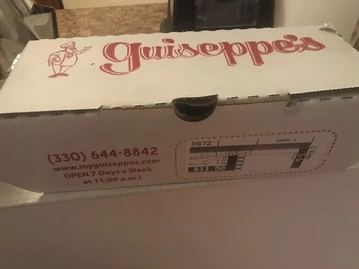 Guiseppe's Pizza menu photo