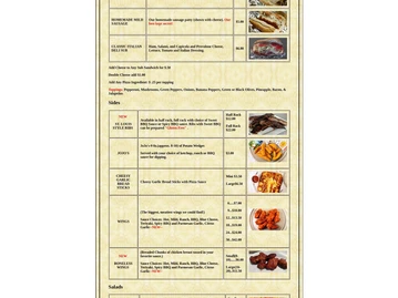Guiseppe's Pizza menu photo