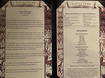 Gulliver's Prime Rib menu photo