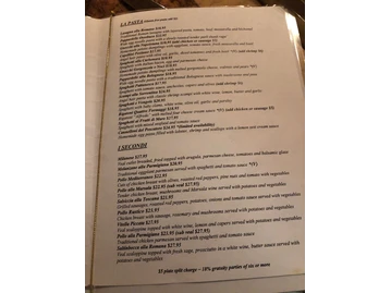 Gusto Ristorante menu photo