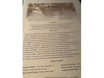 GW Fins menu photo