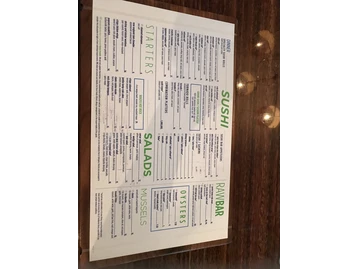 H2O: Seafood & Sushi menu photo