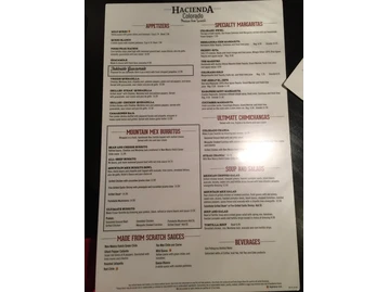 Hacienda Colorado menu photo