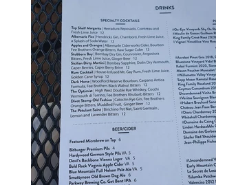 Hamiltons' at First & Main menu photo