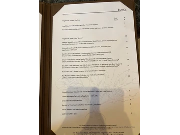Hamiltons' at First & Main menu photo