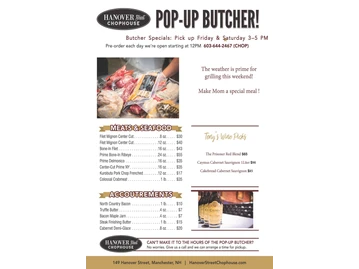 Hanover Street Chophouse menu photo