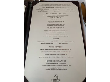 HAP's Original Steaks & Seafood menu photo