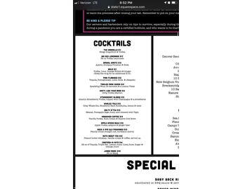 Happy Camper menu photo