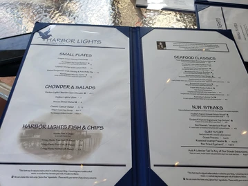Harbor Lights menu photo
