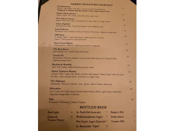 Harris' Restaurant - The San Francisco Steakhouse menu photo
