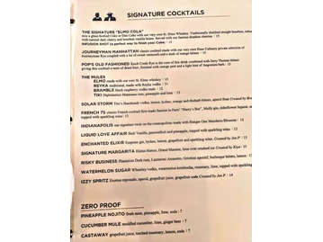 Harry & Izzy's menu photo