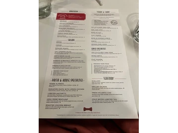Harry & Izzy's menu photo