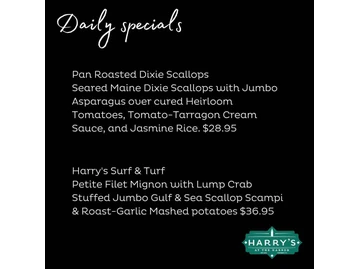 Harry's at the Harbor menu photo