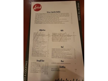 Harry's Savoy Grill menu photo