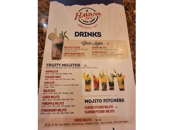 Havana 1957 Cuban Cuisine Espanola Way menu photo
