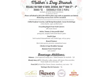 Haven menu photo