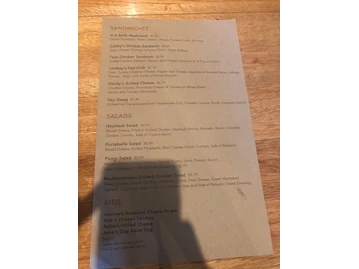 Haystack Burgers and Barley menu photo