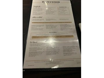 Hazelwood Food and Drink menu photo
