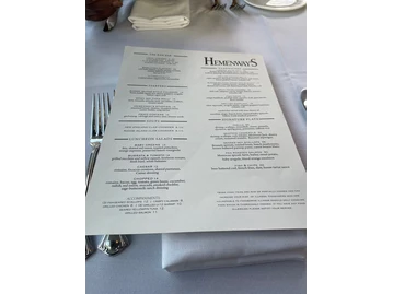 Hemenway's Restaurant menu photo