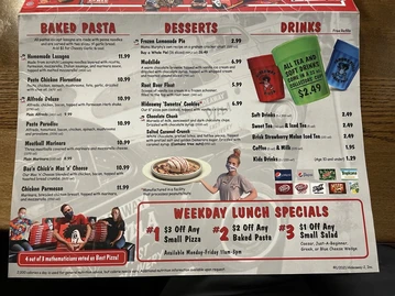 Hideaway Pizza menu photo