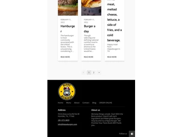 Hippo burgers menu photo