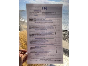 Honu Oceanside menu photo