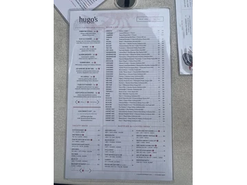 Hugo’s Oyster Bar menu photo