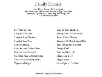 Hunan River Bistro menu photo