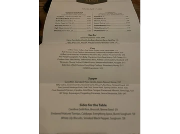 Husk Savannah menu photo