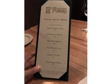 III Forks menu photo