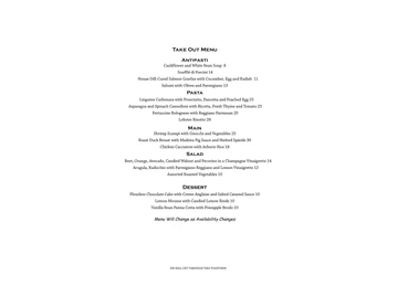 IL Capriccio menu photo