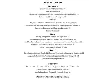 IL Capriccio menu photo