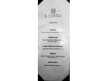 Il Cortile Ristorante menu photo