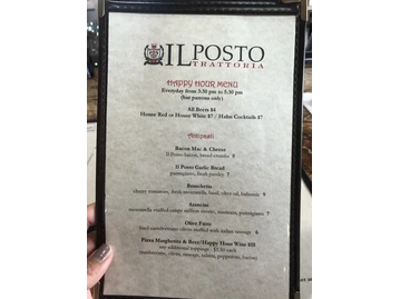 Il Posto Trattoria menu photo