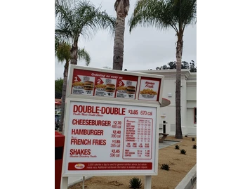 In-N-Out Burger menu photo
