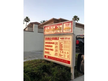 In-N-Out Burger menu photo