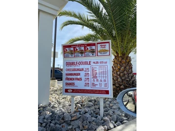 In-N-Out Burger menu photo
