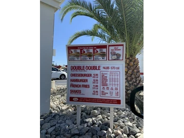 In-N-Out Burger menu photo