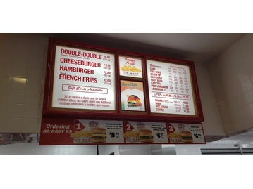 In-N-Out Burger menu photo