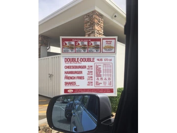In-N-Out Burger menu photo