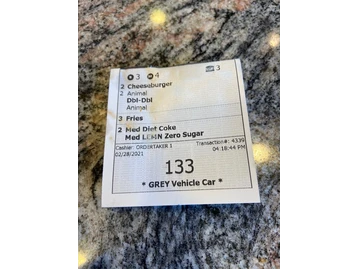 In-N-Out Burger menu photo