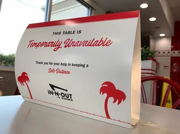 In-N-Out Burger menu photo