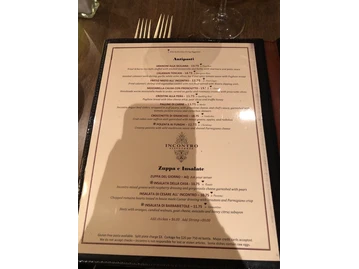 Incontro Ristorante menu photo