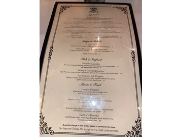 Irene's menu photo