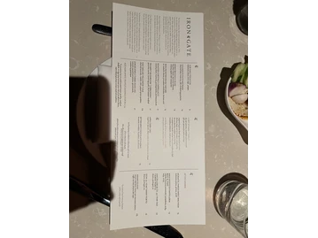 Iron Gate Restaurant menu photo