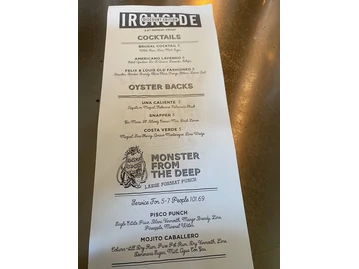 Ironside Fish & Oyster menu photo