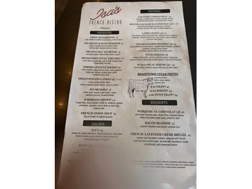 Isa's French Bistro menu photo