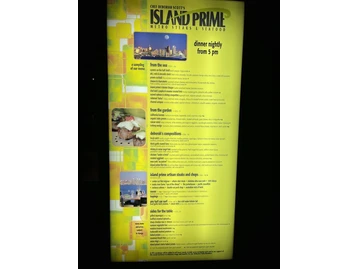 Island Prime menu photo